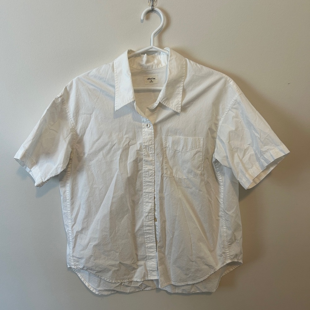 Wilfred Crisp White Casual Button Down Shirt